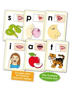 Alphabet Sound Charts Foundation Font for 3 1/2 to 5 1/2 Year Olds