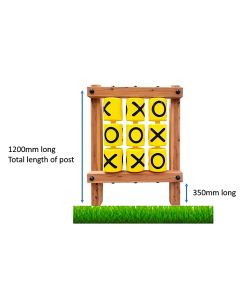 Large Tic Tac Toe Kit Including Timber Frame and Concrete Anchors 120cmH