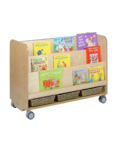 Maple Laminate Double Sided Sloping Book Unit