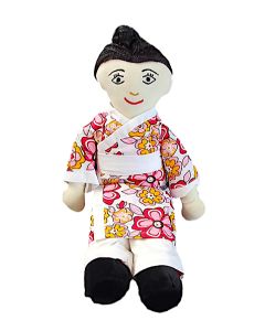 Japanese Girl Fabric Doll 45cmH