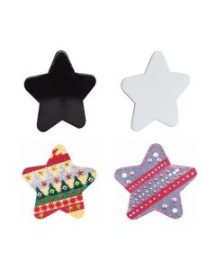 Magnetic Canvas Board Stars 15cm x 15cm 4pcs