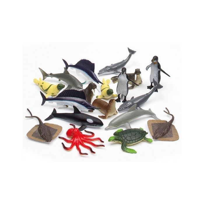 Aquatic Animals Small 18pcs - EDU-21 Educational Toys & Resources