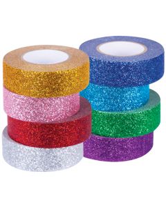 Washi Tape Glitter 8pcs